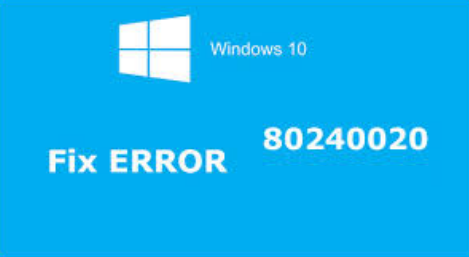 consertar Windows 10 atualizar erro 80240020