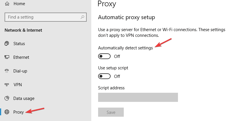 impede que o proxy seja ativado automaticamente