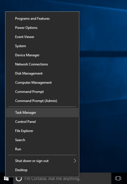  Abra o Gerenciador de Tarefas do Windows 10
