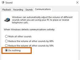 Quando o Windows detecta atividade de comunicação