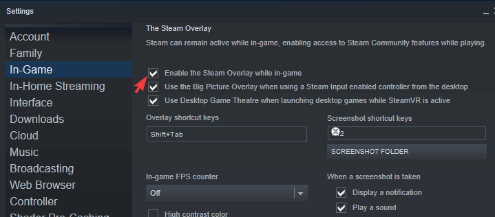 Ativar Steam Overlay durante in-game