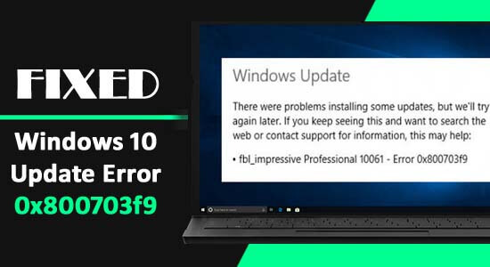 Corrigir o erro 0x800703f9 do Windows 10 