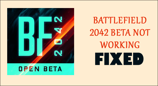 Battlefield 2042 beta não funciona
