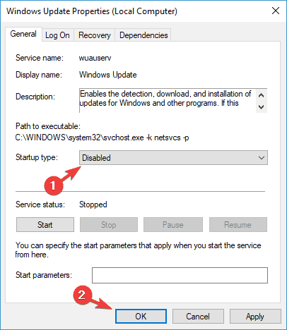 erro de atualização do Windows 0x80080005
