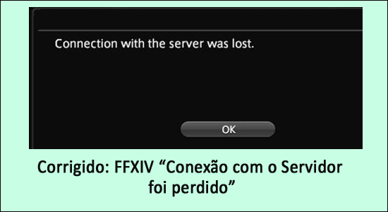 ff14 a conexão com o servidor foi perdida