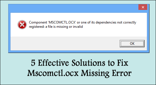 Erro ausente Mscomctl.ocx