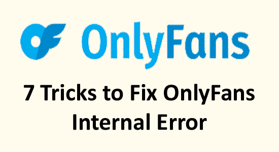 Erro interno OnlyFans