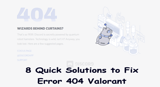 Erro de discórd 404 Valorant