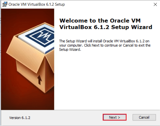 caixa virtual E_FAIL (0x80004005)