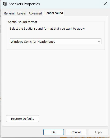 Habilitar Som Spacial no Windows 11