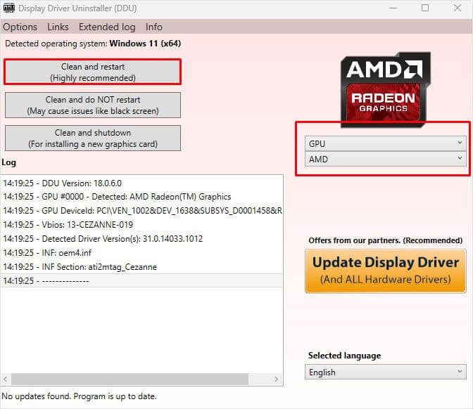 Problema de travamento do driver AMD