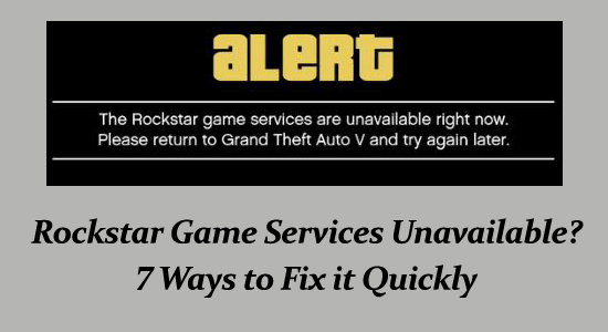 Os serviços de jogos da Rockstar estão indisponíveis
