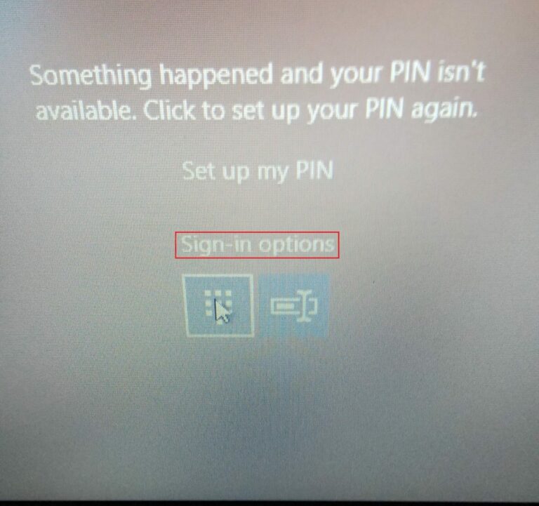 Algo aconteceu e seu PIN não está disponível no Windows 11
